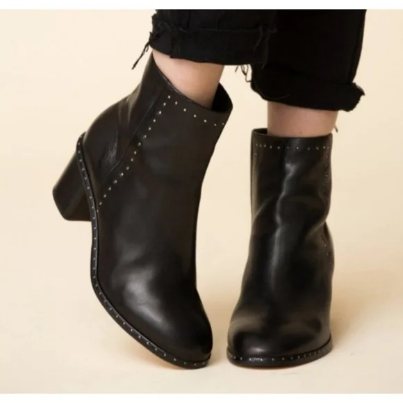 Rag & Bone Willow Stud Leather Boots In Black Size EU 41/US 11 - Picture 14 of 16